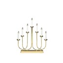 Adventstake 7 armet i messingbelagt metall - 53 cm