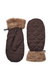 Becksöndergaard Makara Puff Mittens - Brown - XS/S