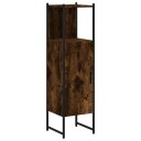 Vidaxl Baderomsskap røkt eik 33x33x120,5 cm konstruert tre 842468
