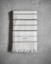 Meraki - Håndkle 50x100 cm 2 stk offwhite/svart
