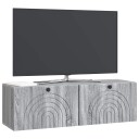  Vegghengt TV skap Grå sonoma 98 x 31 x 30 cm Konstruert tre
