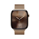 Apple Watch Series 10 GPS + Cellular 46mm Gold Titanium Case with Gold Milanese Loop M/L