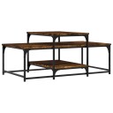  Salongbord røkt eik 102x60x45 cm konstruert tre 8721012124776