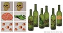 Flaskeetiketter Til Halloween Kroppsdeler Pk/6 