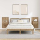 Sengeskap 2 pcs artisan eik 48.5 x 32.5 x 80 cm Konstruert tre