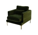 Ruth & Joanna Bonham lenestol amazon green/messing