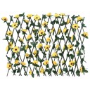  Utvidbart espalier med kunstig eføy gul 180x60 cm