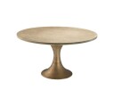 Melchior Dining Table Round Brass