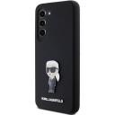 Karl Lagerfeld Ikonik Metal Pin Mobildeksel for Samsung Galaxy S24 - Svart
