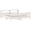  Sengeramme med hodegavl hvit 180x200 cm heltre furu 3306295