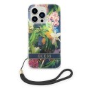 Guess Guohcp14xhflsb Iphone 14 Pro Max 6,7 Tommer Blå/Blå Hardt Deksel Blomsterstropp