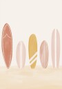 Boho Surfboards Plakat Plakat / 40x50cm
