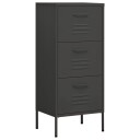 vidaXL Oppbevaringsskap antrasitt 42,5x35x101,5 cm stål