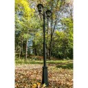 Norlys Modena Utendørs Parklampe 2 Lyktehoder Svart, Ingen