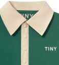 Tiny Cottons Poloskjorte   Fargeblokk   Dark Green   Tiny Cottons   8 år (128)   Genser Armygrønn Beige Grønn Marineblå
