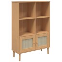  Bokhylle SENJA brun 90x35x130 cm heltre furu 8721012134775