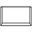 vidaXL Konsollbord gjennomsiktig 120x35x75 cm herdet glass