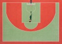 Shadow basketball Poster Plakat / 40x50cm
