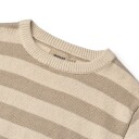 Wheat Knit Pullover Morgan Beige Stripe (68 / 6 mnd)
