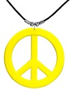 Peace Hippie Smykke Gul