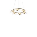 Nuura - Blossi 6 Lysekrone Nordic Gold/Clear Nuura