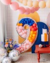 "9" Nummerramme til Ballonger 80x135 cm