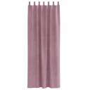  Gardiner med gardiner 2 pcs Mørk rosa 140 x 260 cm Fløyel