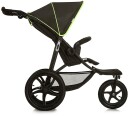 Hauck Runner Joggevogn Svart/Neongul
