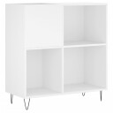  Hifi benk hvit 84,5x38x89 cm konstruert tre