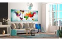Bilde World Map Green Vignette 225x90 Artgeist sp. z o. o.