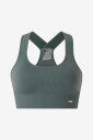 Aim'n - Sports-bh Black High Support Ribbed Bra - Grønn
