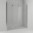 Svedbergs Skoga Dusjnisje Leddet Kombi Krom / 178cm Klart Glass