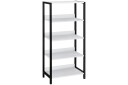 Plattpark Bokhylle 35x60 cm   Hvit/Svart