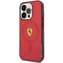 Ferrari iPhone 14 Pro 6,1" Hardt Deksel Rød med MagSafe Transparent