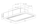 Eico Cloud Seven IX/A/90 Takmontert Ventilator Rustfritt Stål med Belysning