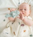 Done By Deer Tiny Sensory Rattle Wally Blå