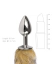 EasyToys: Fox Tail Plug No. 7, small, sølv/brun