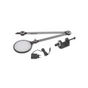 Lindby Nyxaris LED-klemmelampe, CCT, grå