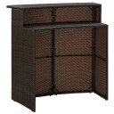 vidaXL Hagebord brun 120x55x110 cm polyrotting