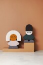 by KlipKlap Mr. Half Circle Face Beige