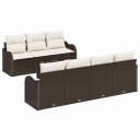  Hagesofa Set Brun 55 x 55 x 37 cm polyrotting