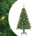  Kunstig juletre med 150 LED grønn 120 cm PVC og Stål og Plast