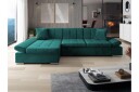 Vananda Sofa med Sjeselong 3 seter i Chenille   Grønn