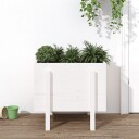 Hageplantekasse hvit 62x50x57 cm heltre furu