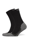Tenson Core Hiking Crew Sock 2 Pack Unisex   Black   40 42