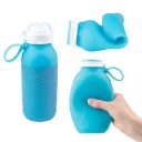 SQUEASY Klemmeflaske i silikon 480ml Blå