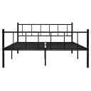 vidaXL Sengeramme svart metall 180x200 cm