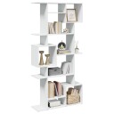 Bokhylle hvit 92x29x188 cm konstruert tre