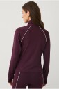 Ellos STUDIO   Tracksuit jakke Full Zip Jacket Contrast Pipp   Lilla