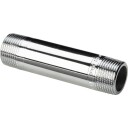 1/2" x 200 mm lang nippel i metall, forkrommet